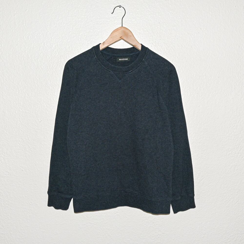 Naadam Charcoal Crewneck Sweater - Men's Casual Pullover